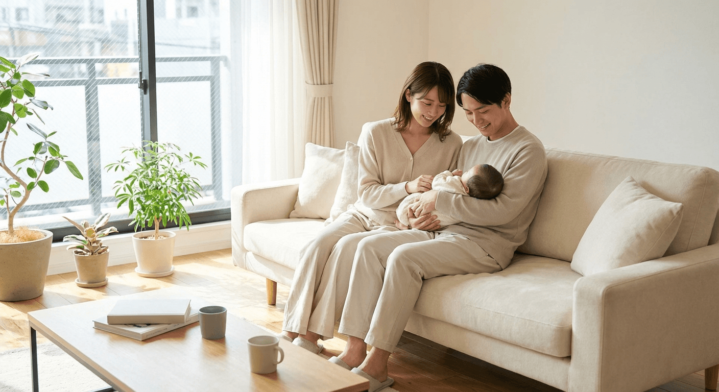 Hogar moderno con ambiente cálido y tranquilo para la familia