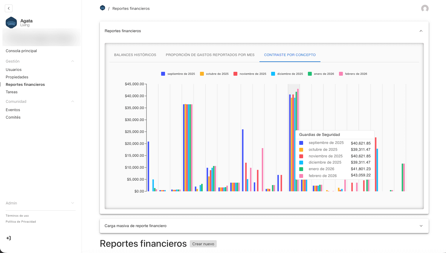 Variación semestral de ingresos y egresos